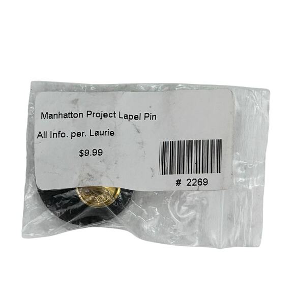 Manhattan Project A Bomb Pin National Day of Remembrance Atomic WII Lapel - Picture 3 of 3